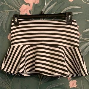A black and white skirt by justice.